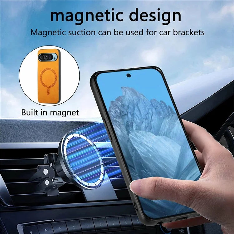 Pixel 9 Pro XL Case Premium Vegan Leather MagSafe