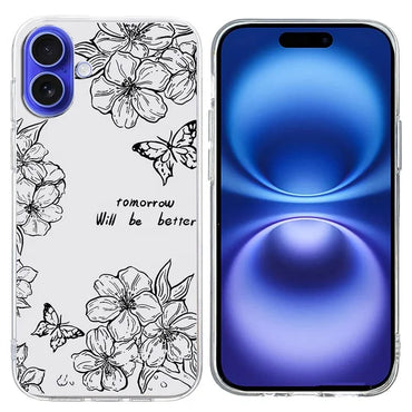 iPhone 16 Plus Butterfly Flower Case