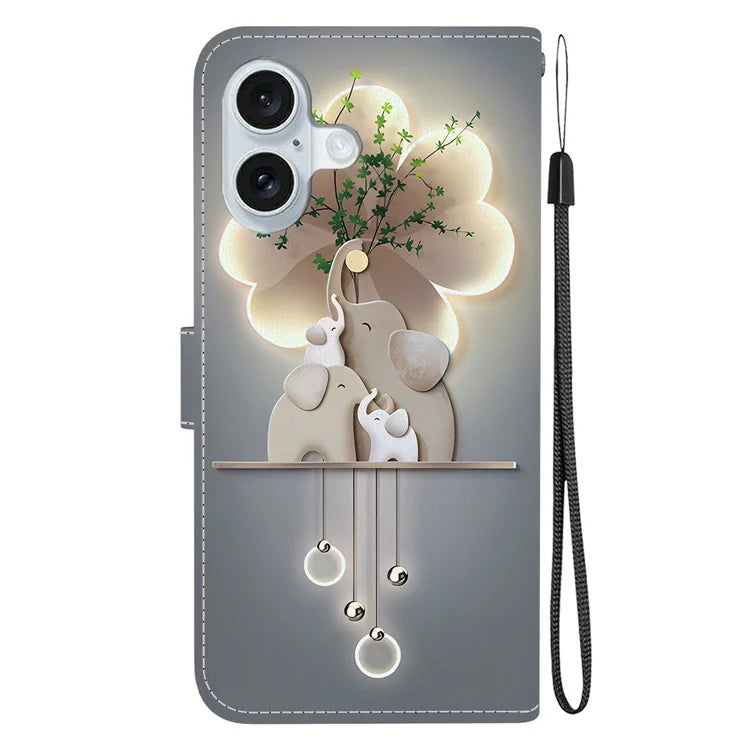 iPhone 16 Plus Elephant Glow Case Wallet