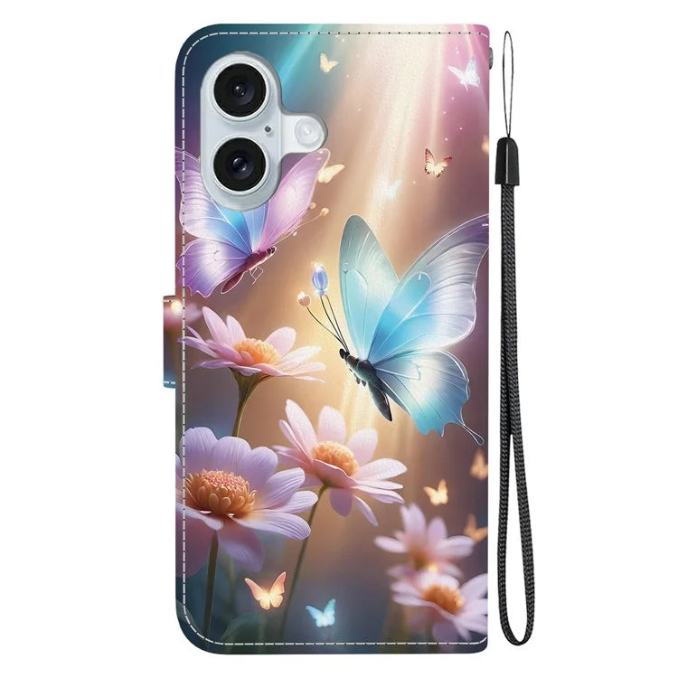 iPhone 16 Floral Butterfly Case Wallet