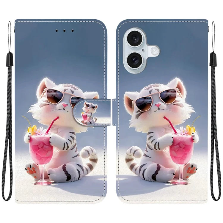 iPhone 16 Plus Chilling Tiger Case Wallet