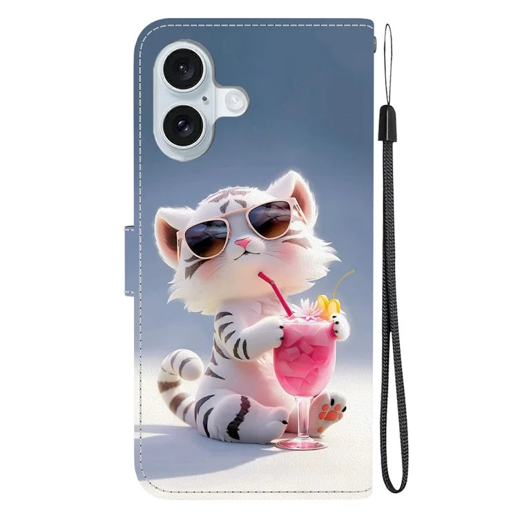 iPhone 16 Plus Chilling Tiger Case Wallet