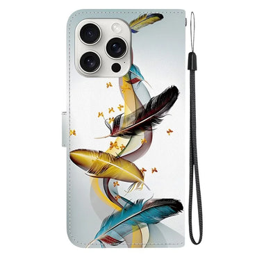 iPhone 16 Pro Leather Feather Case Wallet