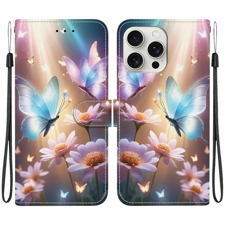 iPhone 16 Pro Max Floral Butterfly Case Wallet