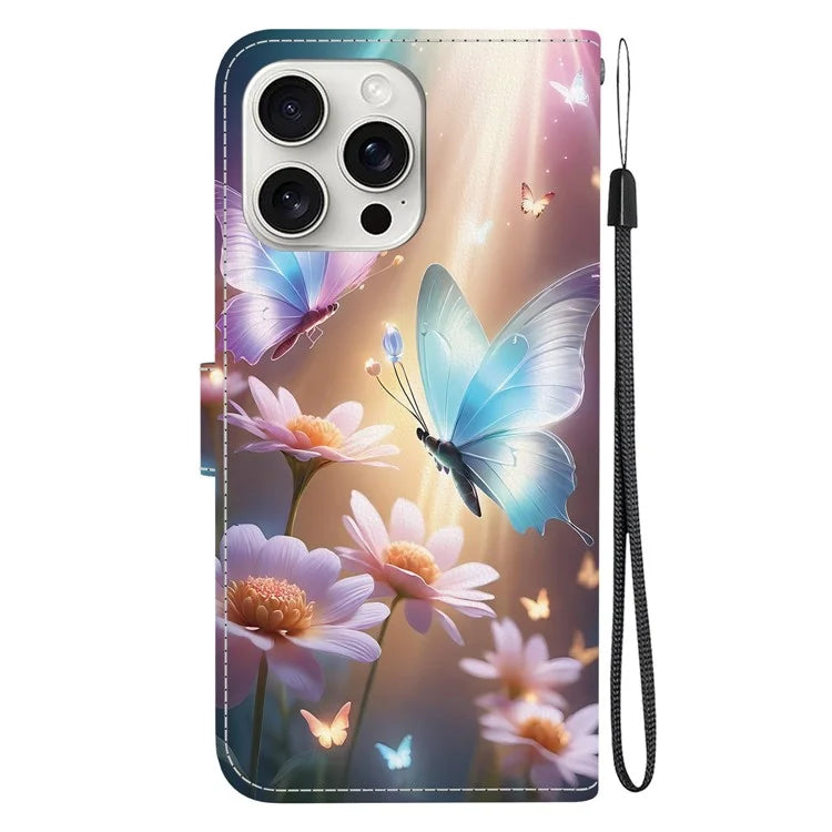iPhone 16 Pro Max Floral Butterfly Case Wallet