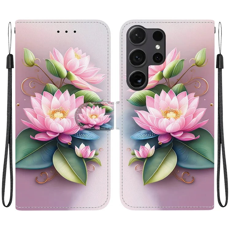 Samsung Galaxy S25 Ultra Lotus Case Wallet