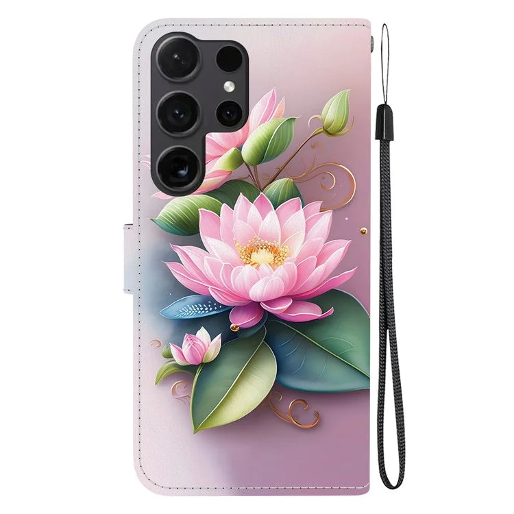 Samsung Galaxy S25 Ultra Lotus Case Wallet