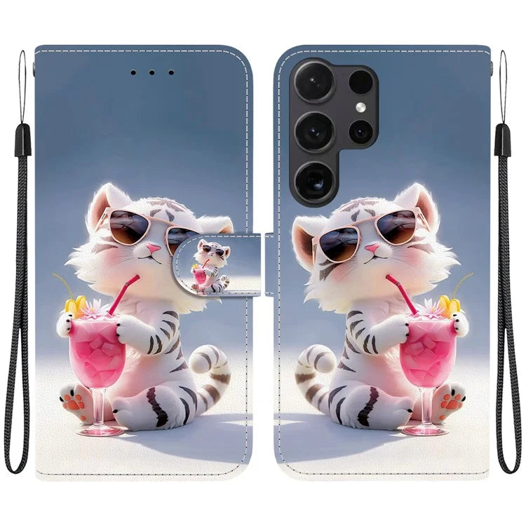 Samsung Galaxy S25 Ultra Chilling Tiger Case Wallet