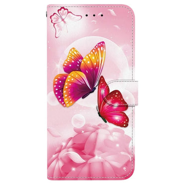Samsung Galaxy S25 Pink Butterfly Case Wallet