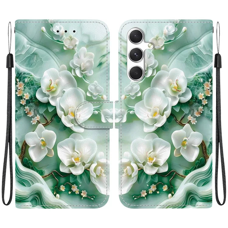 Samsung Galaxy S25 Plus Jade Flower Case Wallet