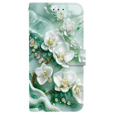Samsung Galaxy S25 Jade Flower Case Wallet