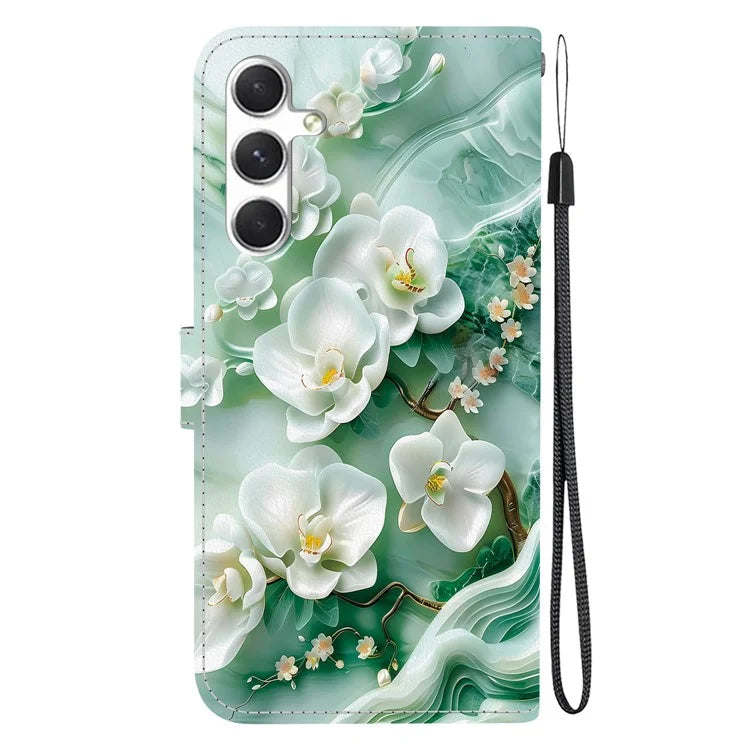 Samsung Galaxy S25 Plus Jade Flower Case Wallet
