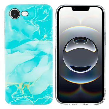 iPhone 16e Celestial Breeze Marble Case