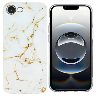 iPhone 16e Max Ivory Luxe Marble Case