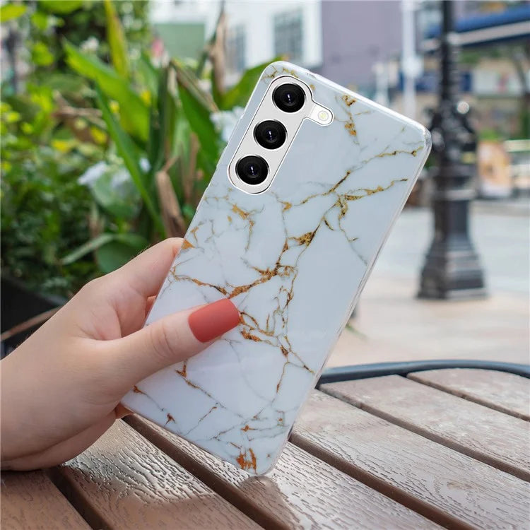 Samsung Galaxy S23 Plus Ivory Luxe Marble Case