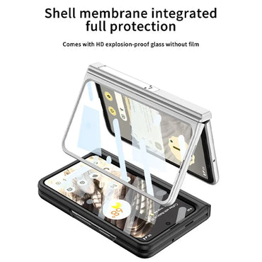 Pixel Fold Case Tempered Glass Kickstand MagSafe