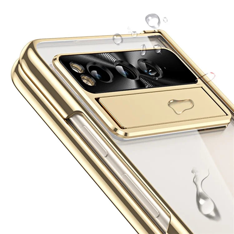 Pixel Fold Case Electroplating Tempered Glass
