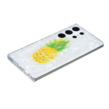 Samsung Galaxy S22 Ultra White Pine Marble Case