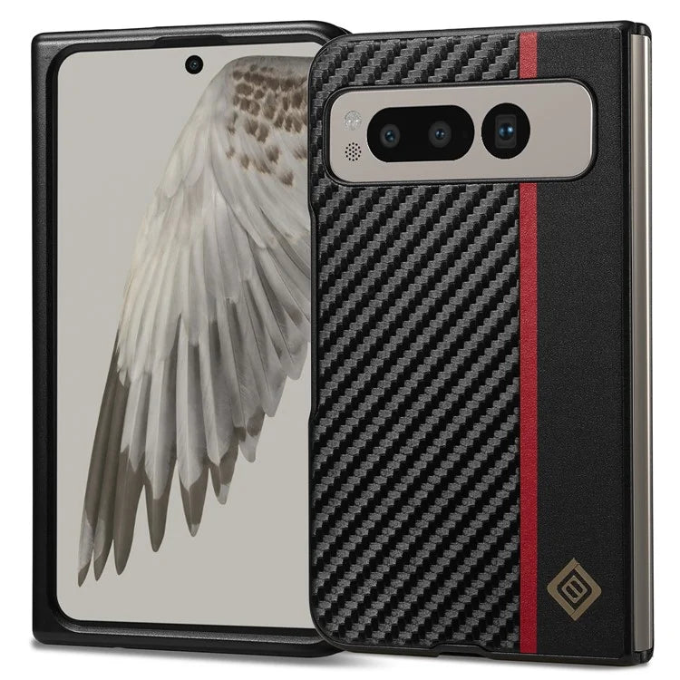 Pixel Fold Case Carbon Leather Mix