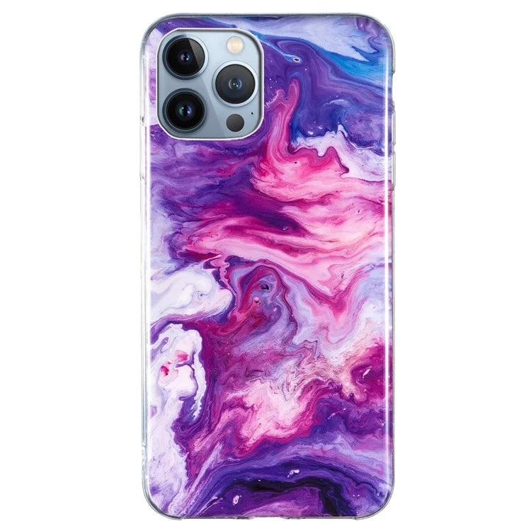 iPhone 15 Pro Max Mystic Aura Marble Case