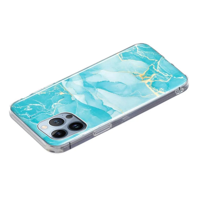 iPhone 14 Pro Celestial Breeze Marble Case