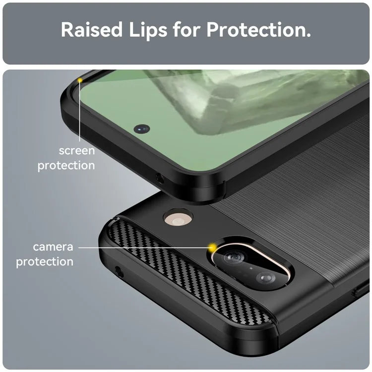 Pixel 8a Case Brushed Surface Carbon Fiber
