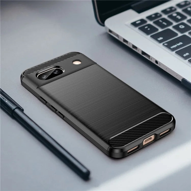 Pixel 8a Case Brushed Surface Carbon Fiber