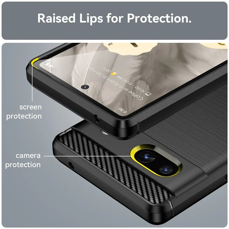 Pixel 7a Case Brushed Surface Carbon Fiber