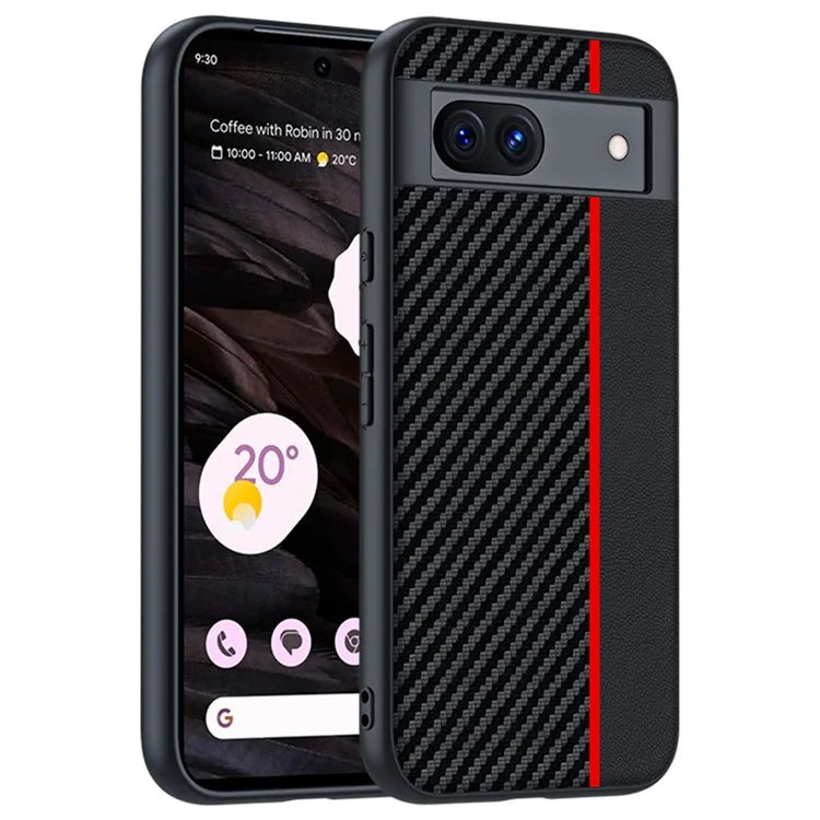 Pixel 8a Case Carbon Leather Mix