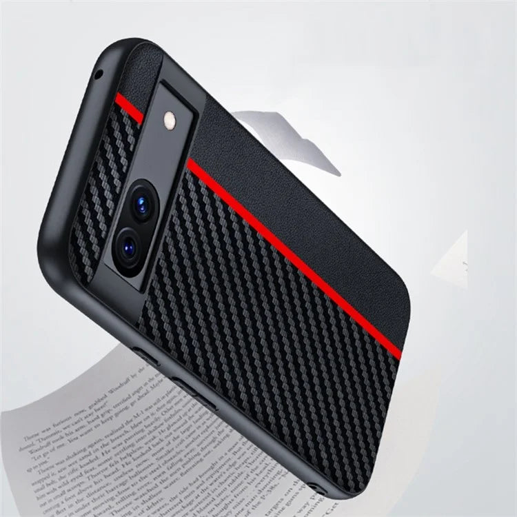 Pixel 8a Case Carbon Leather Mix