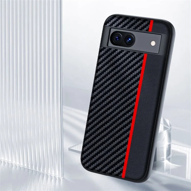 Pixel 8a Case Carbon Leather Mix