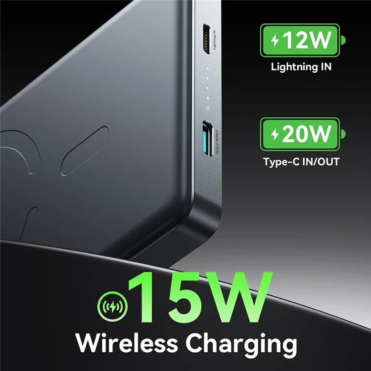 JR-20W Pro Magnetic Wireless Power Bank 10000mAh