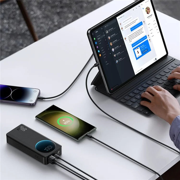 JR-30W Power Bank 30000mAh with Flashlight