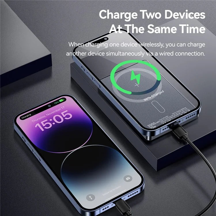 Ultra Slim 20W Magnetic Power Bank 5000mAh