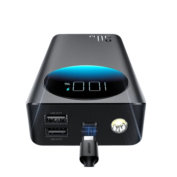 JR-30W Power Bank 30000mAh with Flashlight