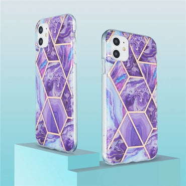 iPhone 11 Plum Eclipse Marble Case