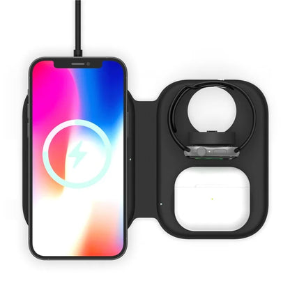 Magnetic 3-in-1 Wireless Folding Charging Station