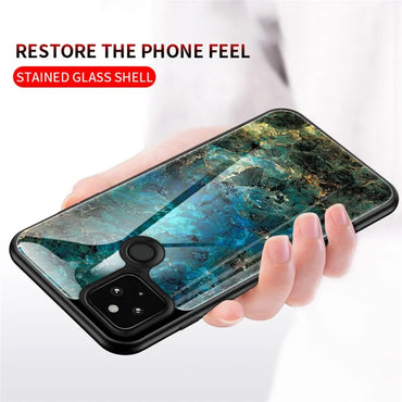 Pixel 4a 5G Case Emerald Marble