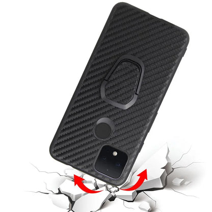 Pixel 4a 5G Case Carbon Fiber Kickstand