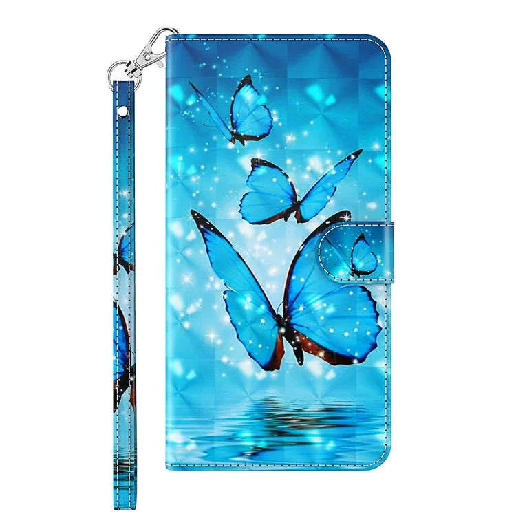 Pixel 6 Blue Butterfly Case Wallet