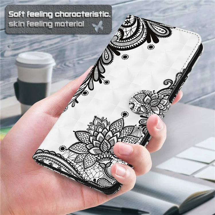 Pixel 6 Pro Lace Flower Case Wallet