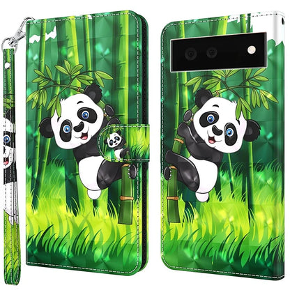 Pixel 6a Panda Bamboo Case Wallet