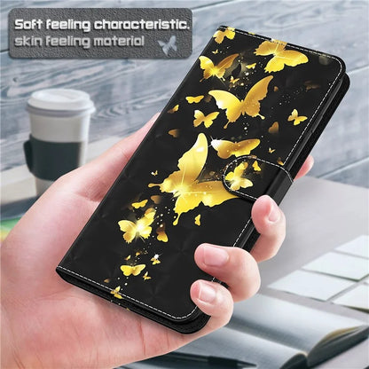 Pixel 6a Golden Butterfly Case Wallet