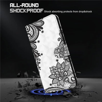 Pixel 6a Lace Flower Case Wallet