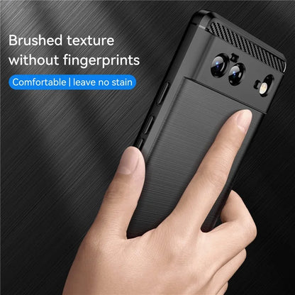 Pixel 6 Case Brushed Surface Carbon Fiber