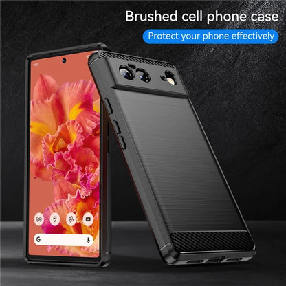 Pixel 6 Case Brushed Surface Carbon Fiber