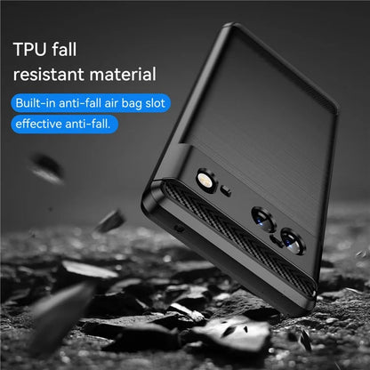 Pixel 6 Case Brushed Surface Carbon Fiber