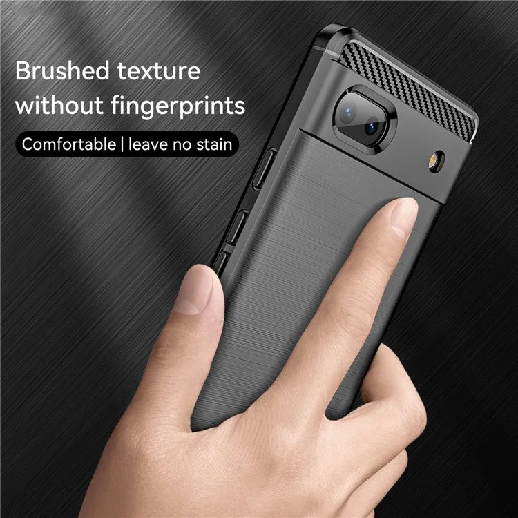 Pixel 6a Case Brushed Surface Carbon Fiber