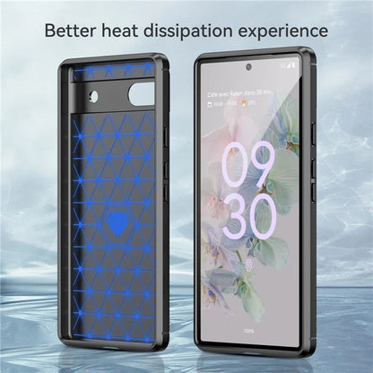 Pixel 6a Case Brushed Surface Carbon Fiber
