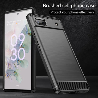 Pixel 6a Case Brushed Surface Carbon Fiber